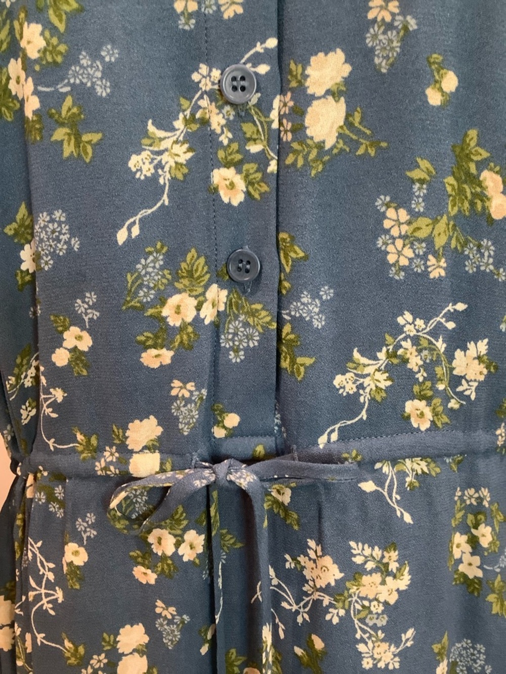 REFORMATION Lisse Midi Dress Avery Blue Floral Print Size 10 - Picture 5 of 14